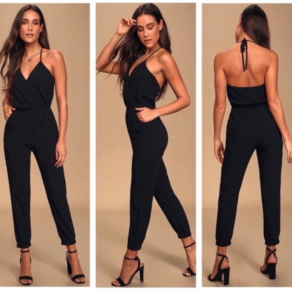 Lulus romper black super cute